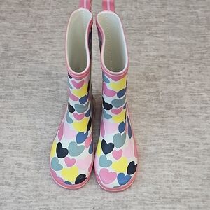 Marks & Spencer Kids Colorful Heart Rain Boots
